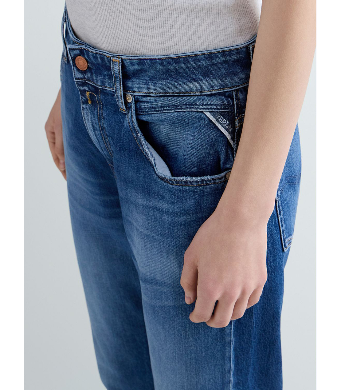 スリムボーイフィットMARTY ストレッチデニム 詳細画像 ブルー 6